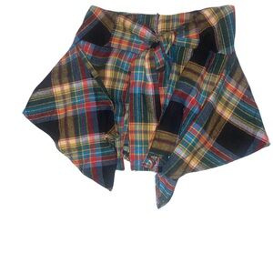 Asymmetrical Plaid Skirt